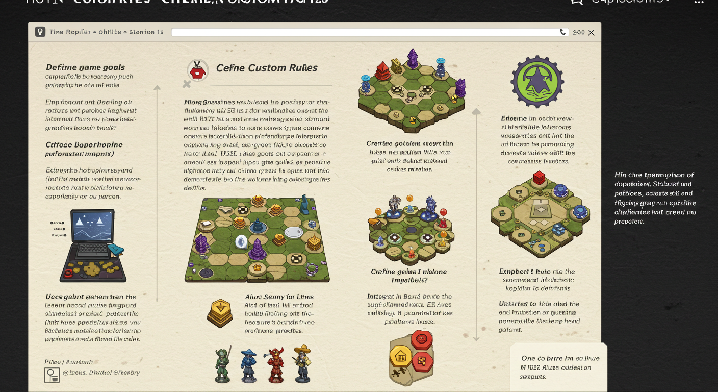 How to Create Custom Rules in Online Board Games